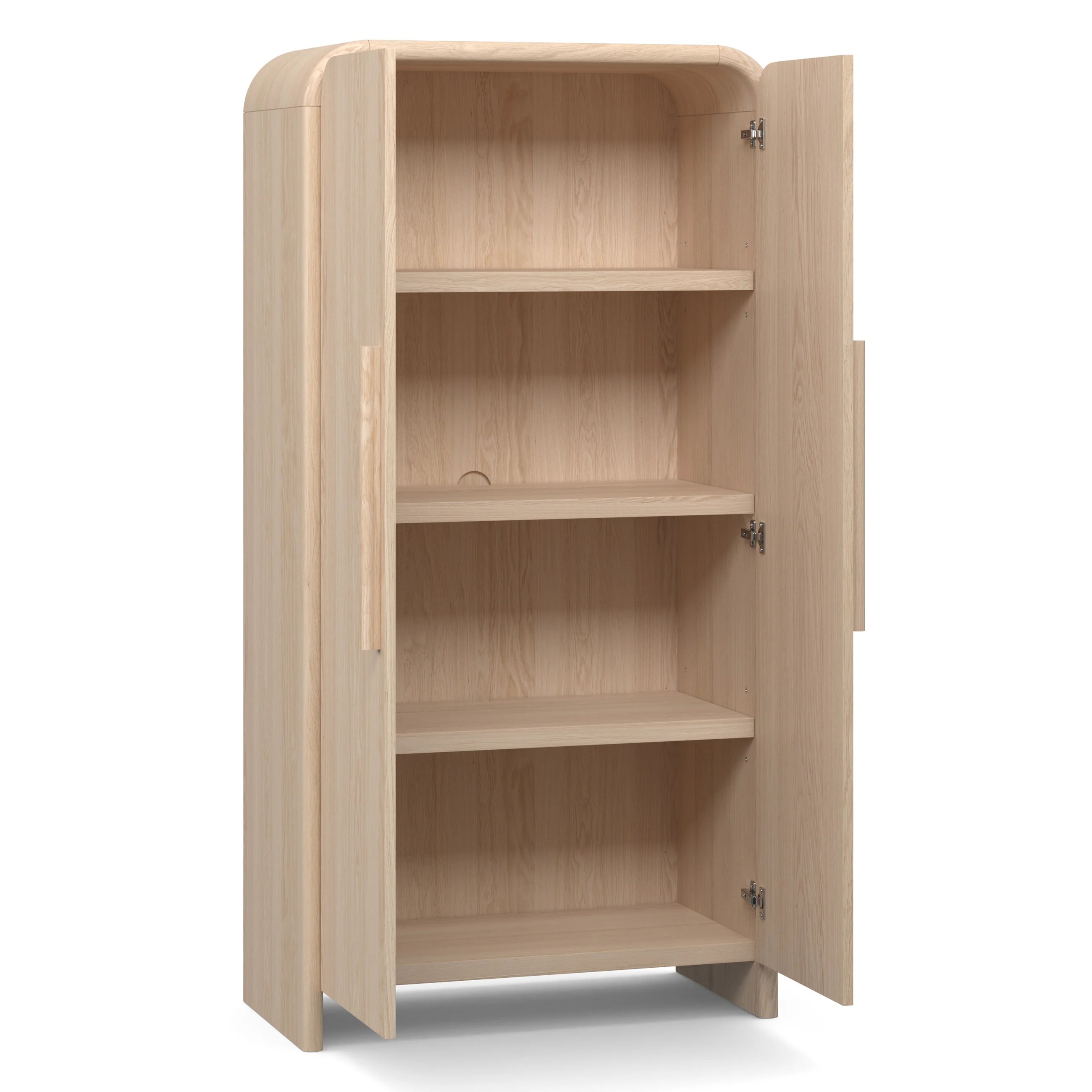 Faydra 35.5" Enclosed Bookcase - Natural Ash - Image 4