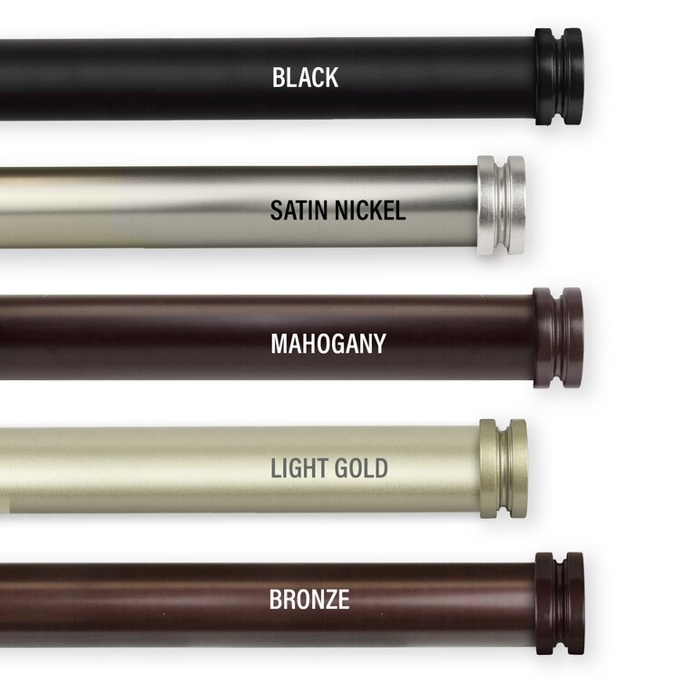 Caidance Adjustable 1'' Single Curtain Rod - Image 0