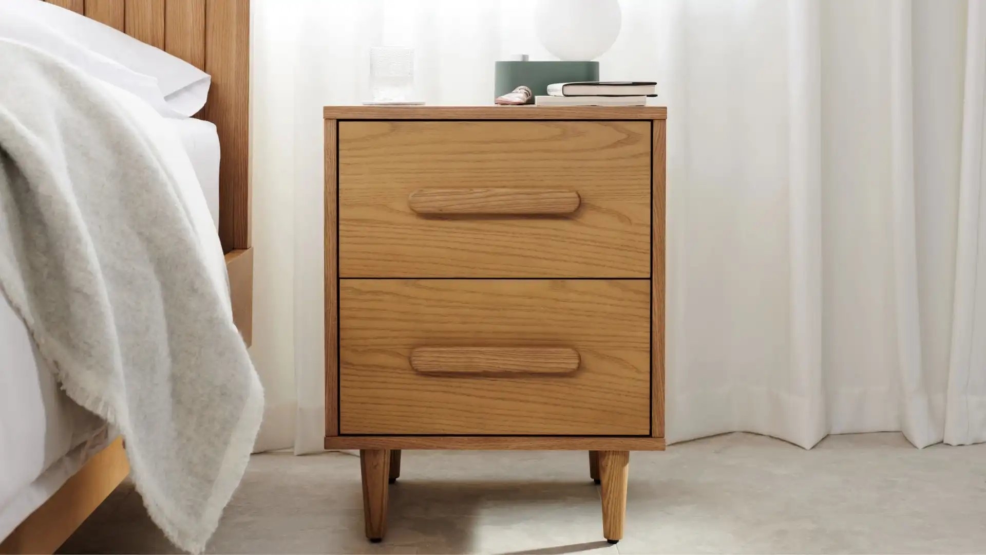 Burrow Heist Nightstand, Leg Finish: WalnutLegs - Image 2