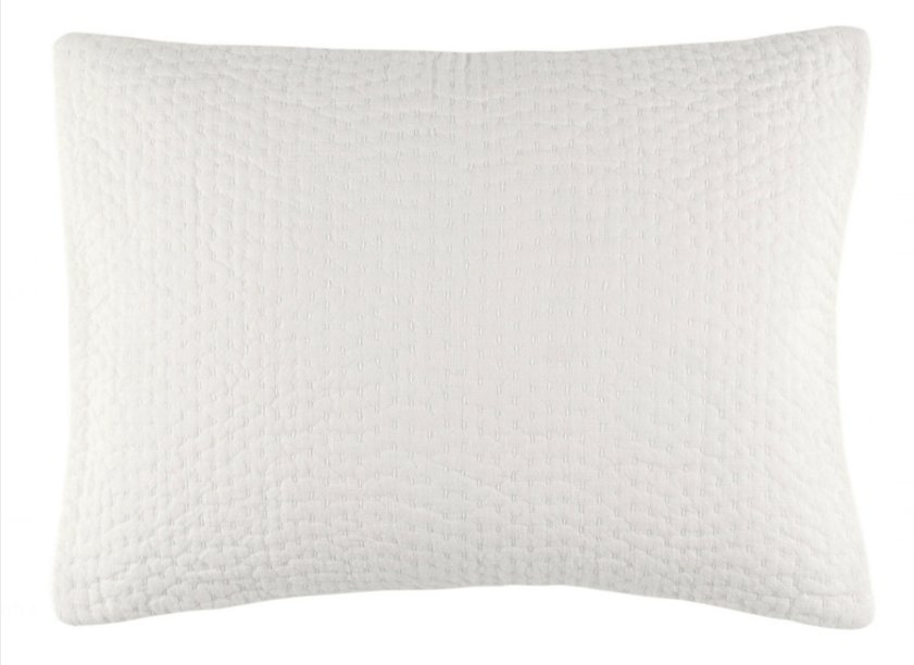 Seychelles Dove White quilted sham - Image 0