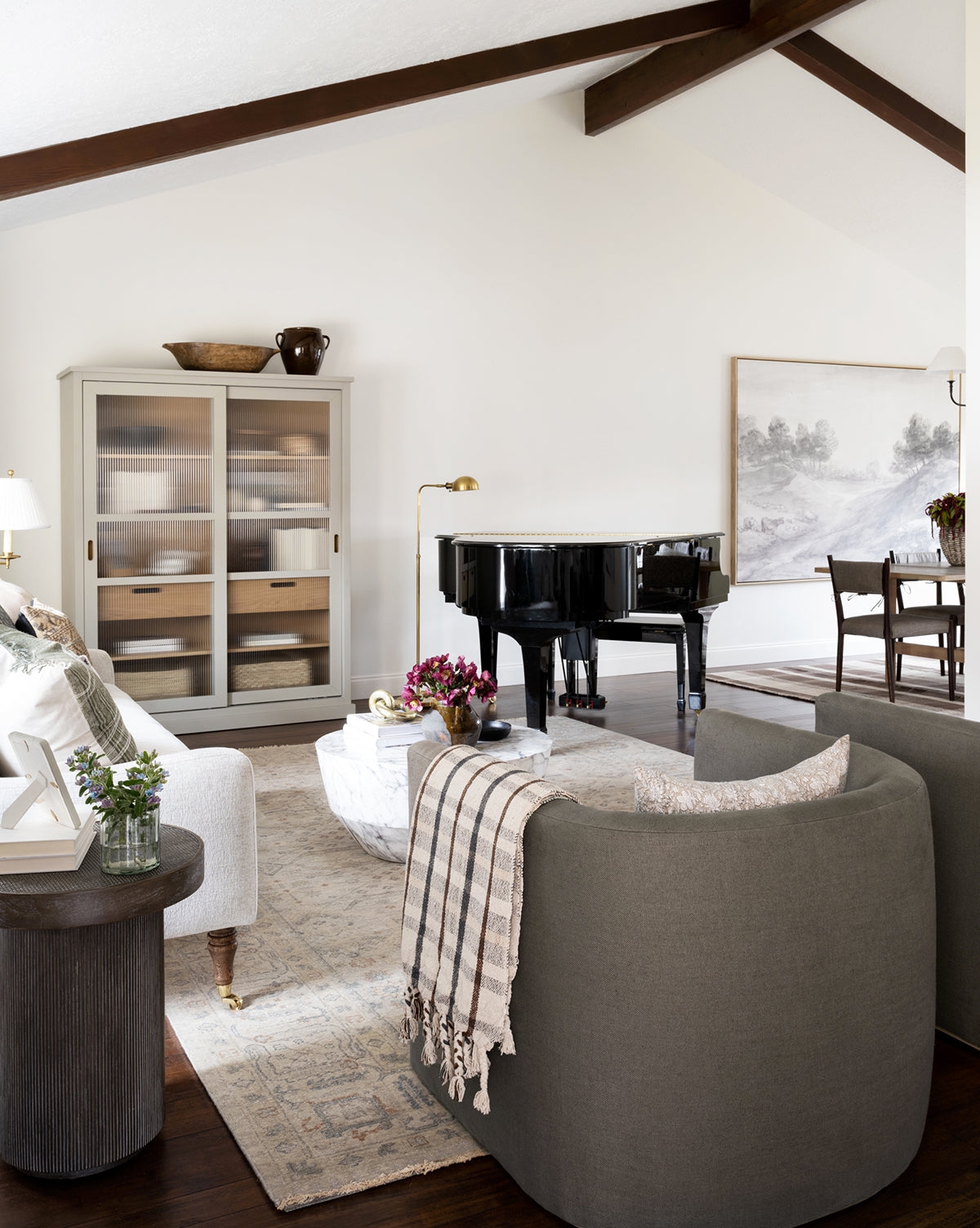 Plaid Tasseled Throw - Image 1