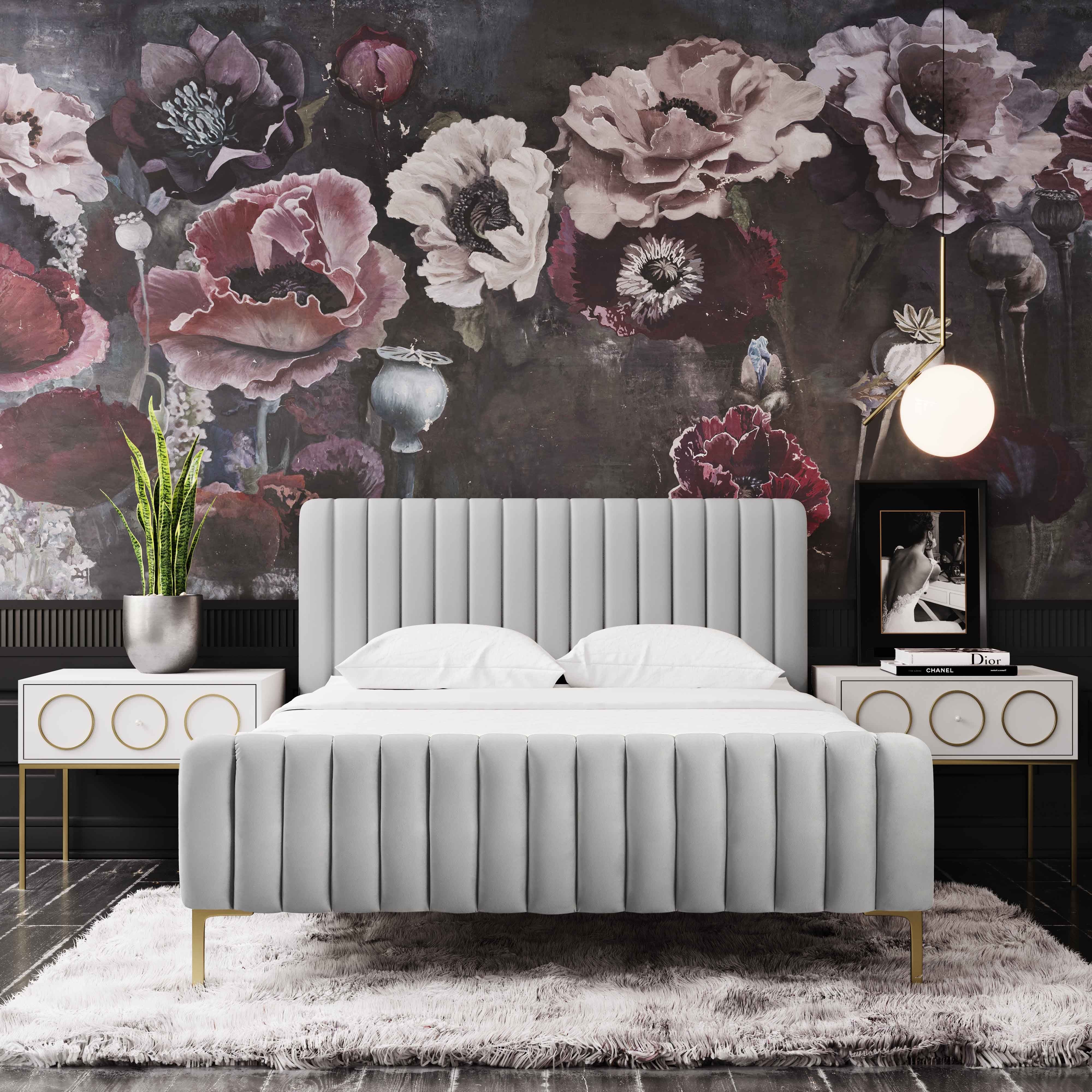 Angela Grey Bed in King - Image 1