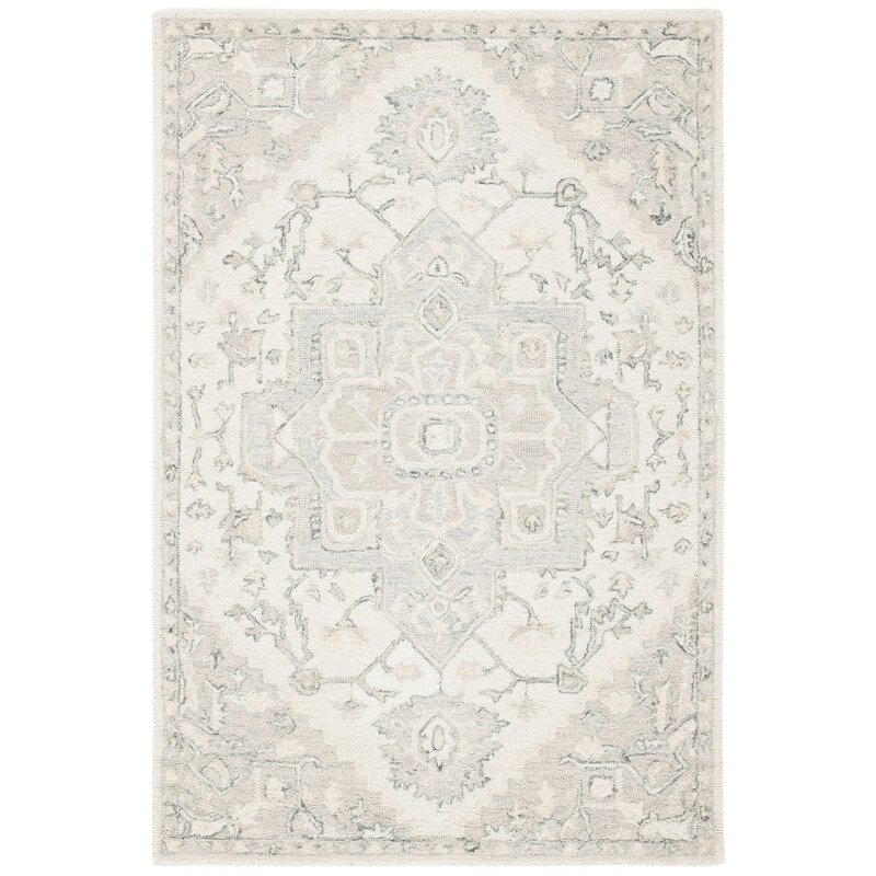 Barden Oriental Handmade Flatweave Wool Ivory/Beige Area Rug - Image 0