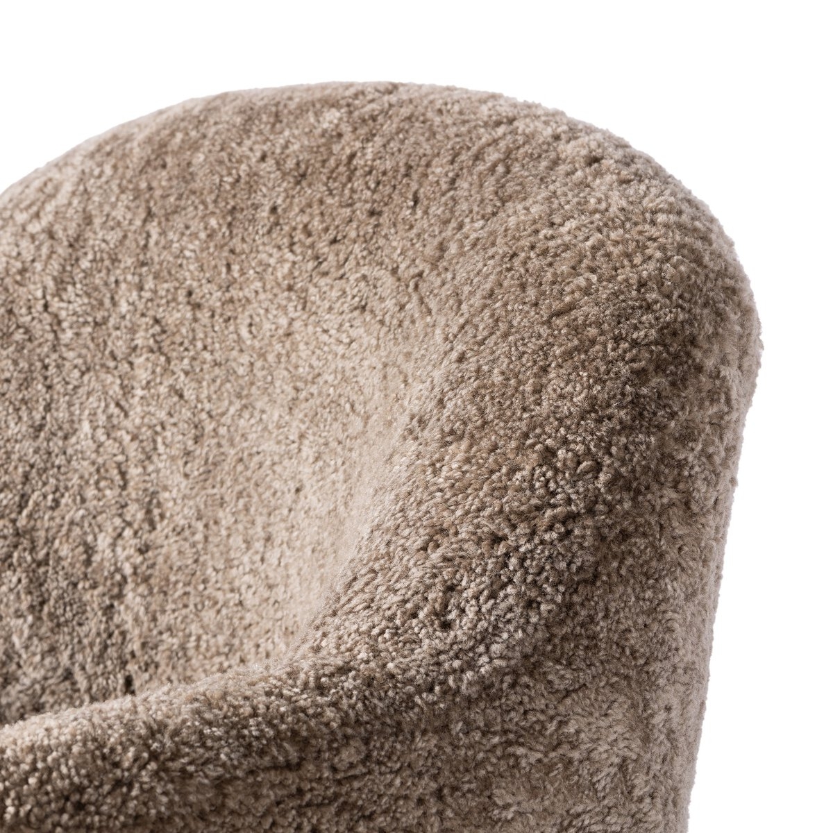 Aurora Swivel Chair - Taupe Shearling - Image 2