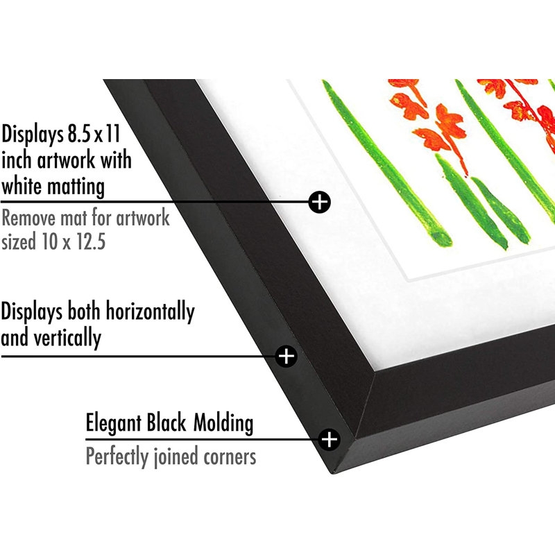 'Timeless' 3 Piece Framed Photographic Print on Canvas SetKids Art Frame with Mat for 8.5 x 11 - Composite Wood and Shatter-Resistant Glass - Image 6
