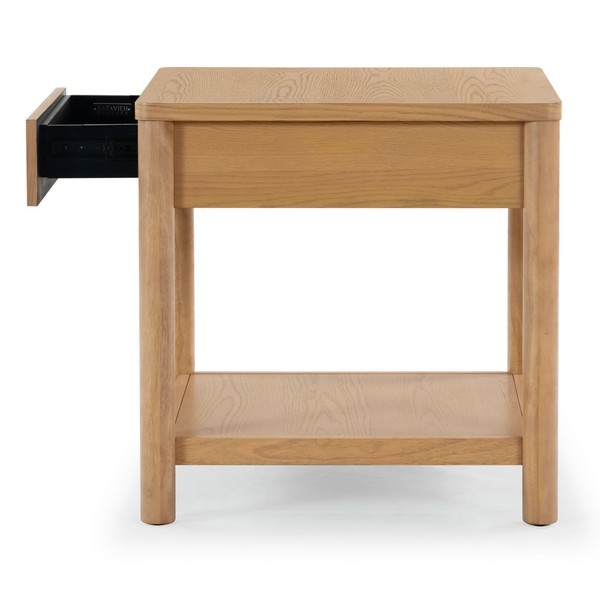 Jaylessa Wood 1 Drawer End Table - Image 2