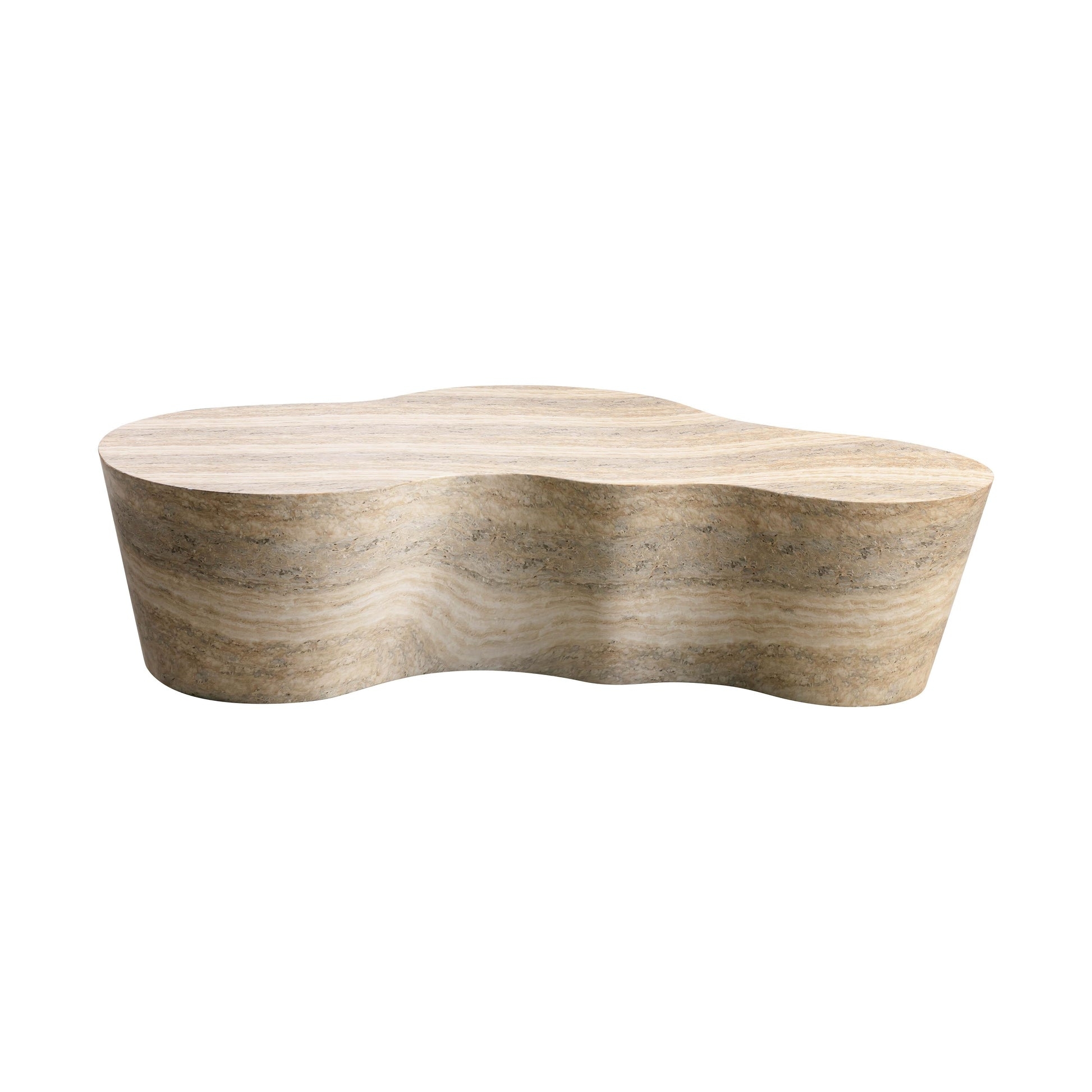 Slab Faux Travertine Coffee Table - Image 2
