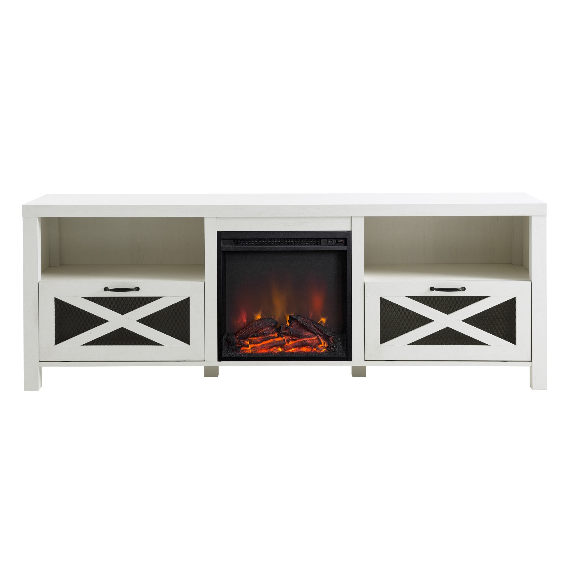 Tansey TV Stand for TVs up to 78" with Fireplace Included - Image 3