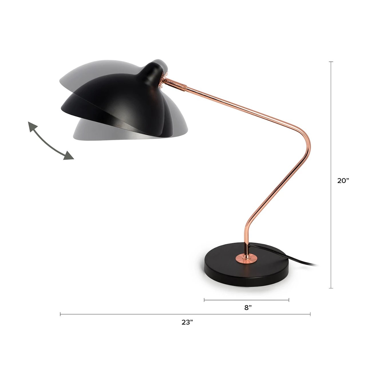 Leap Black Table Lamp - Image 2