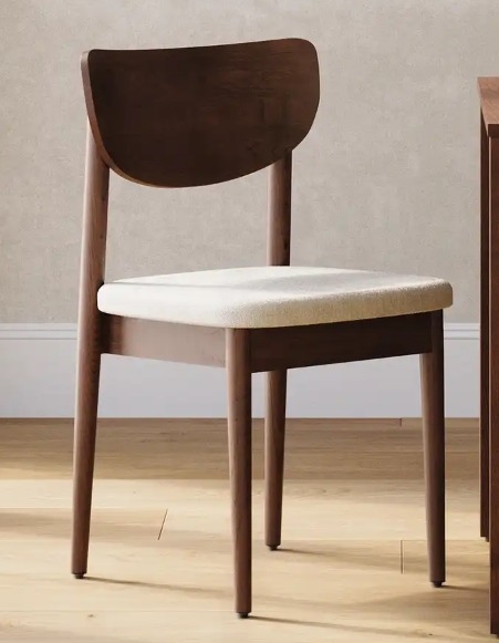 Haiku Dining Chairs (Set of 2) - Stone Grey/Walnut - Image 0