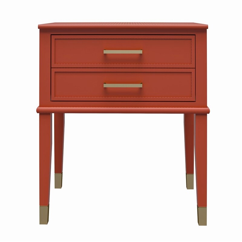 Westerleigh 1-Drawer Nightstand - Red - Image 0