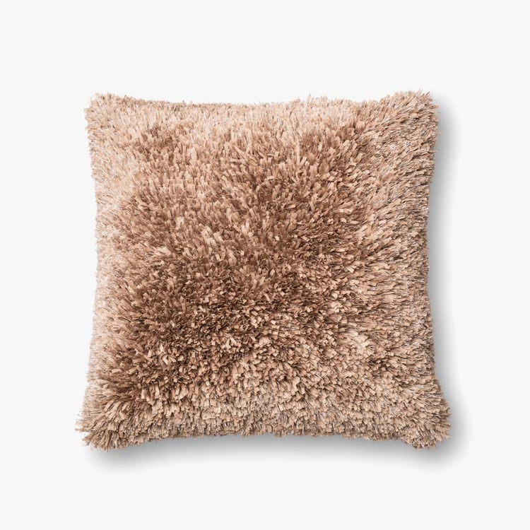 Loloi Pillows Tan 22" x 22" Cover w/Poly - Image 0