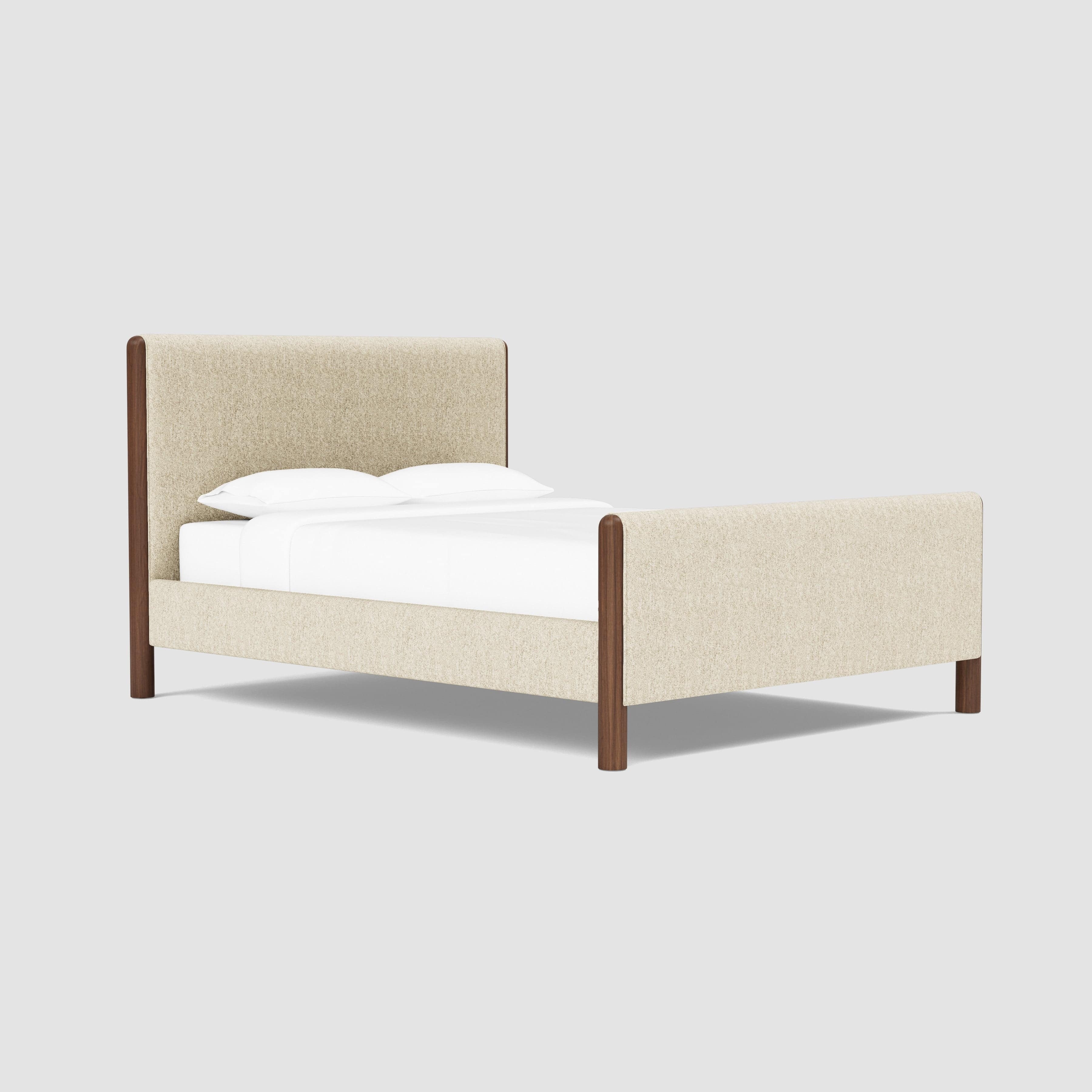 The Citizenry Laurel Bed with High Footboard | King | Brown - Image 0
