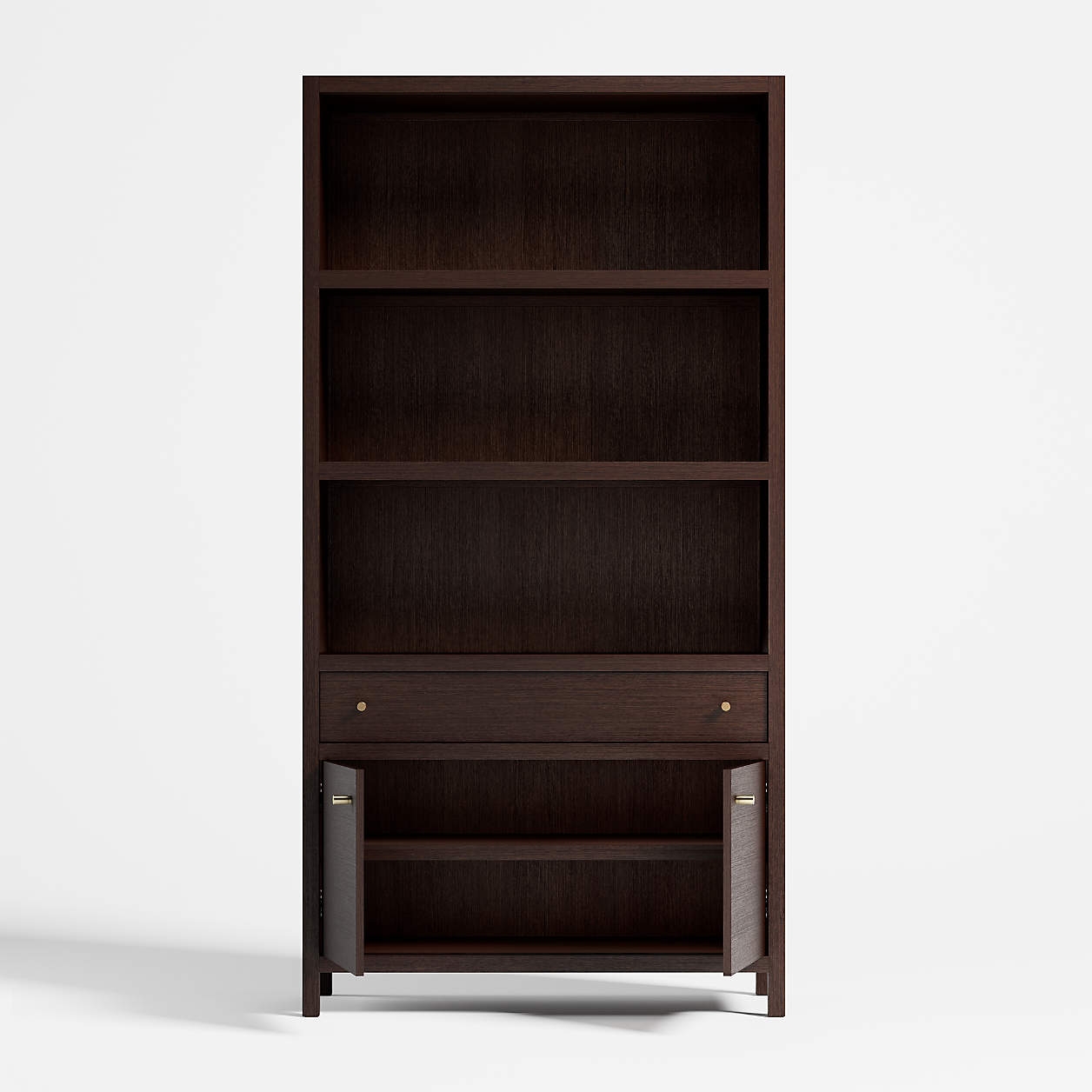 Keane Espresso Wood Closed Bookcase - Image 4