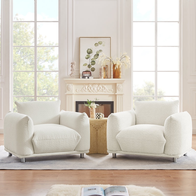 Contour & Co. | Sherpa Cloud Accent Chair - Image 1
