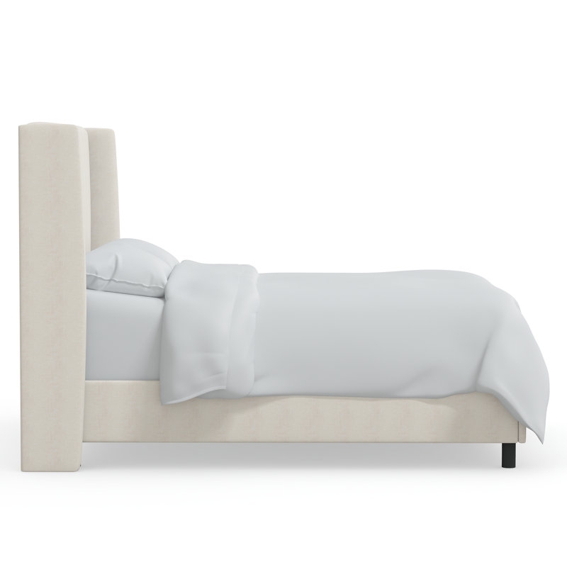 Tilly Upholstered Bed, Zuma White, Queen - Image 6