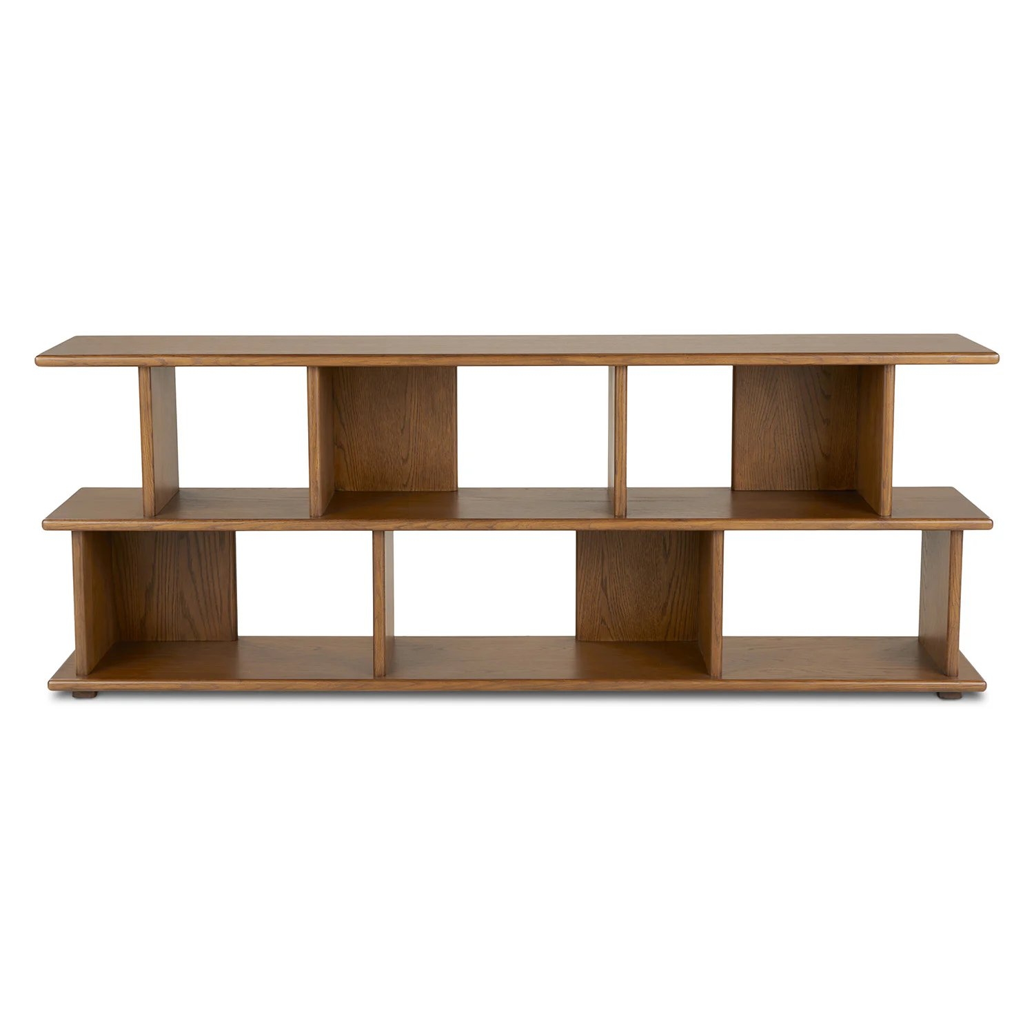 Lafora 72" Bookcase, Short - Smoked Oak - Image 0
