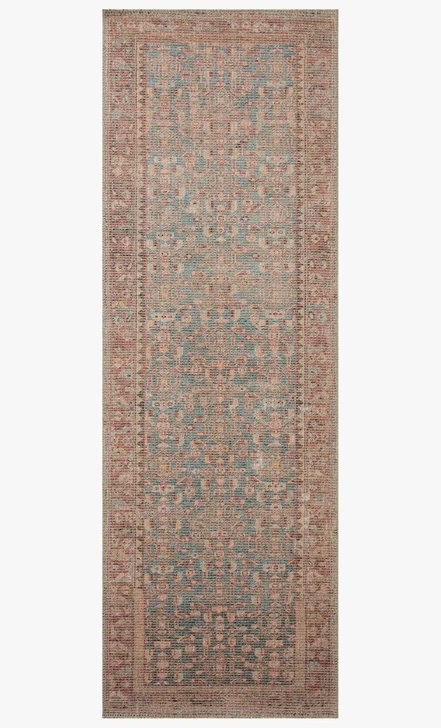 AUB-04 Blue / Terracotta 2'-0" x 5'-0" - Image 0