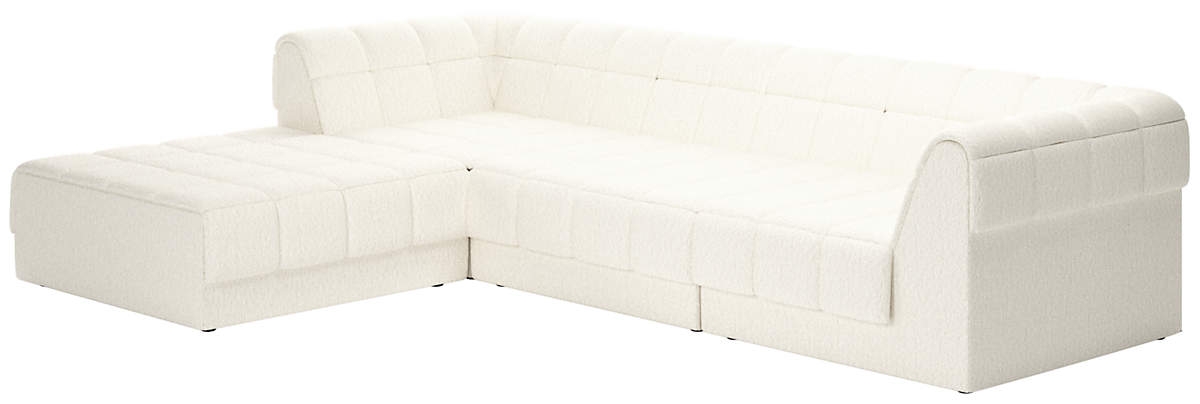 Pezzo 4-Piece Sectional Sofa with Right Arm Wooly Sand - Image 0