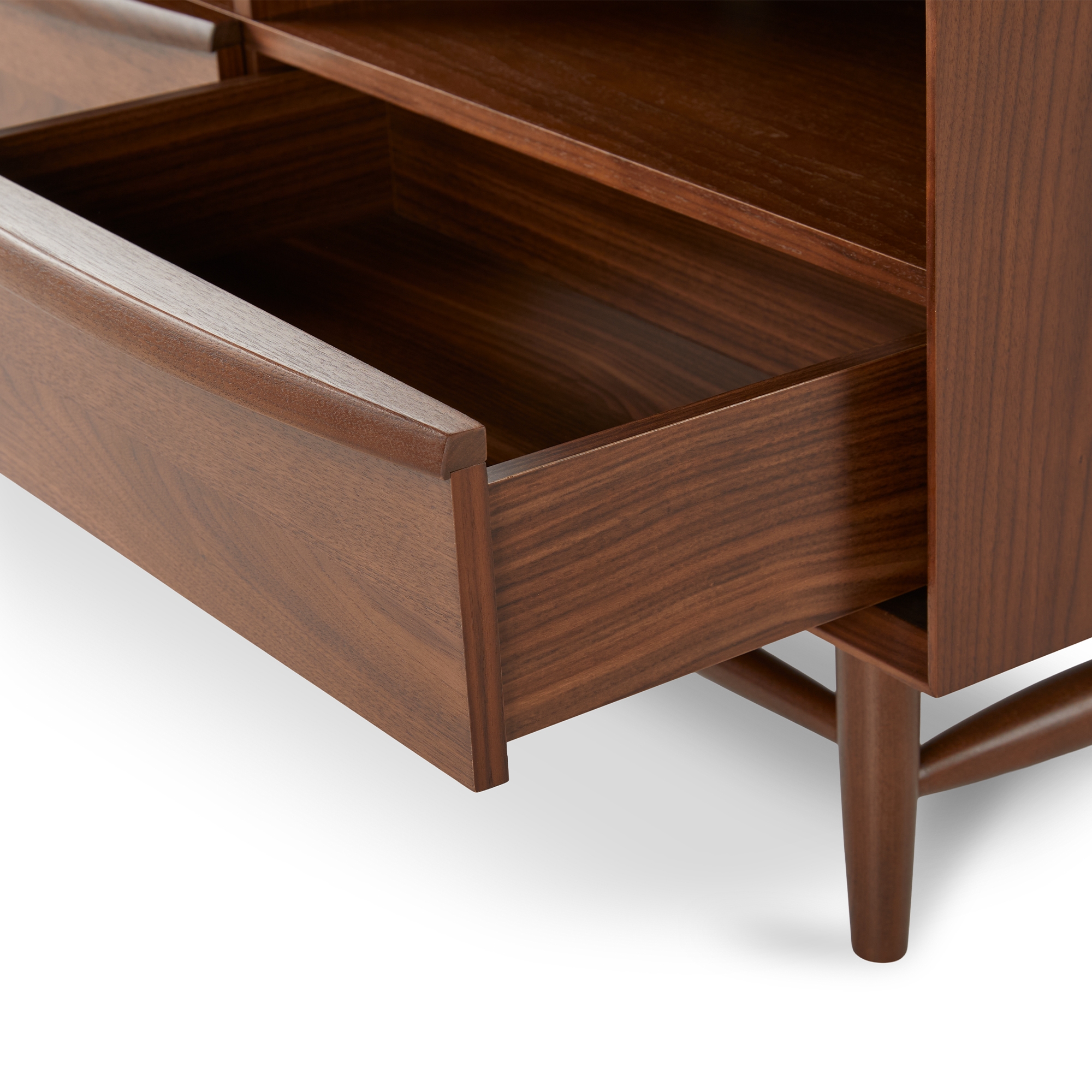 Lenia 42" Low Media Unit - Walnut - Image 2