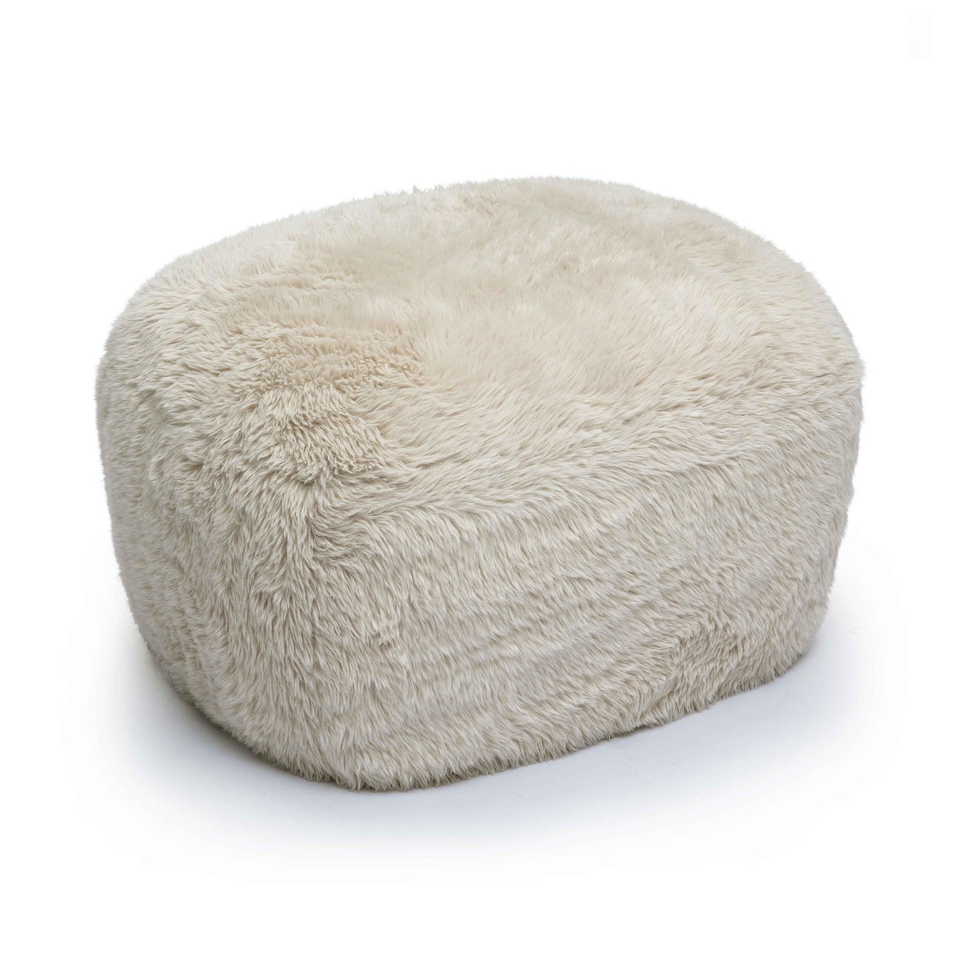 Britt Vegan Shearling Ottoman - Image 0
