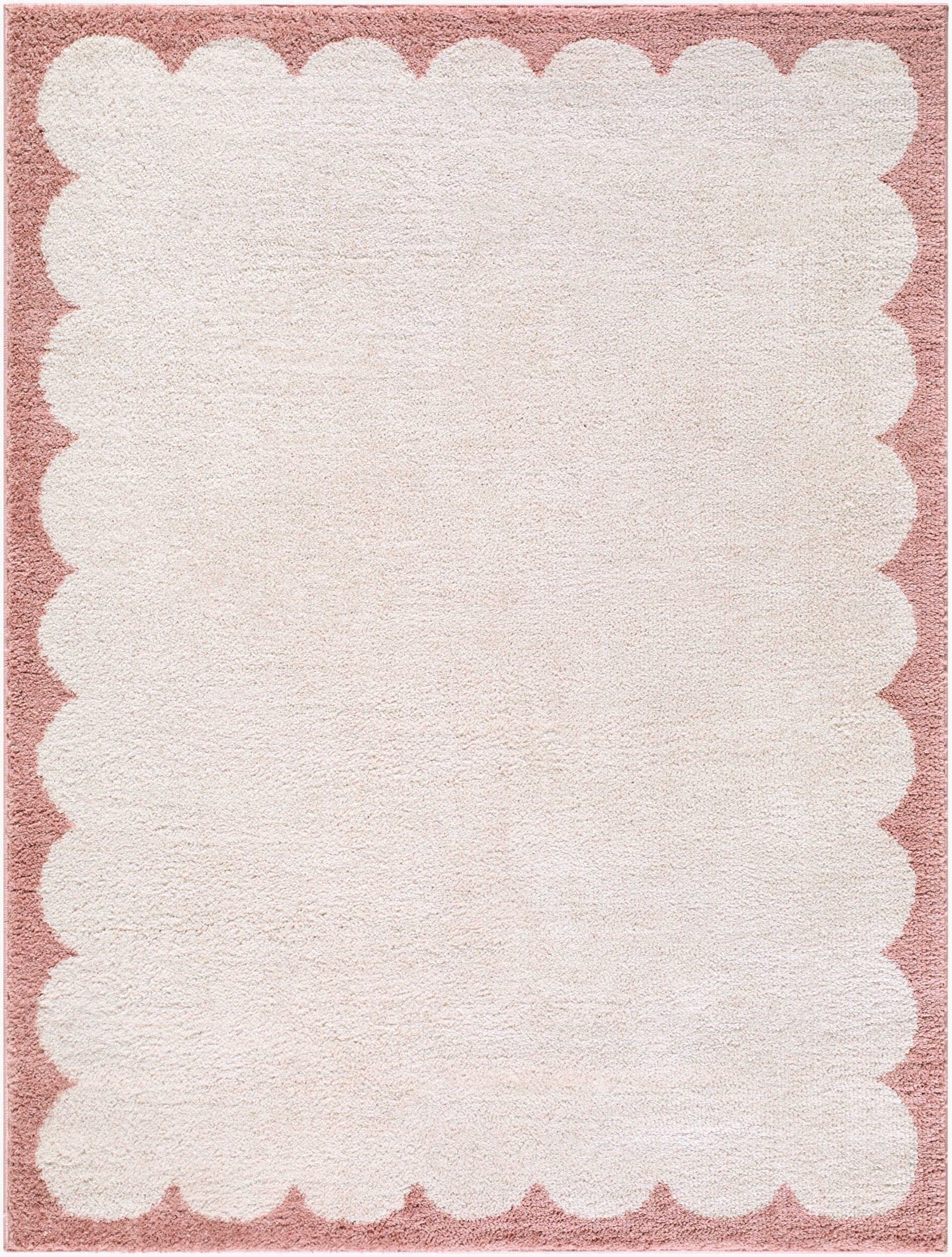 Fossay Shag White Indoor 7'10" x 10' Machine Woven Rug - Image 0
