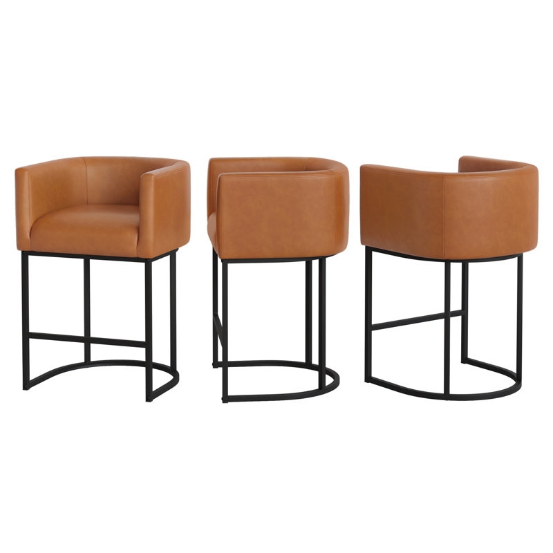 Charney Upholstered Counter Stool (Set of 3) - Image 1