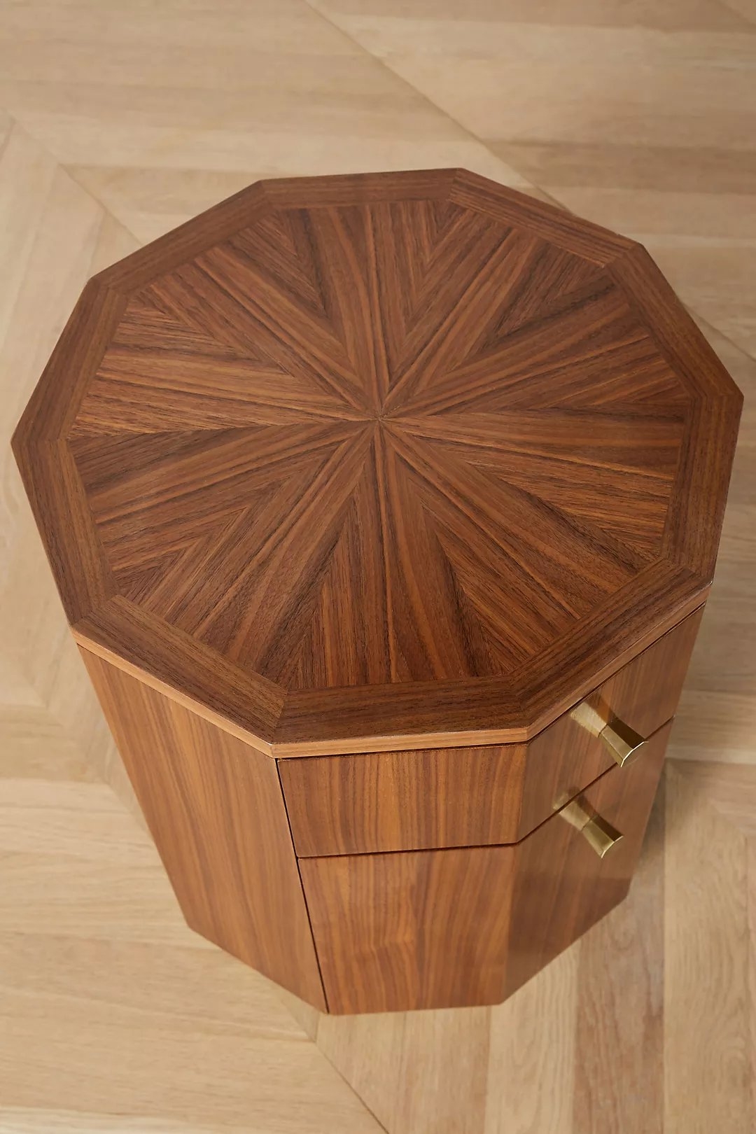 Quillen Marquetry Side Table - Image 2