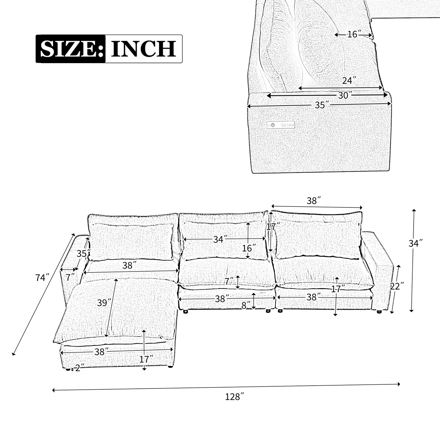 Contour & Co. | Modular Cloud Sectional Sofa - Image 3