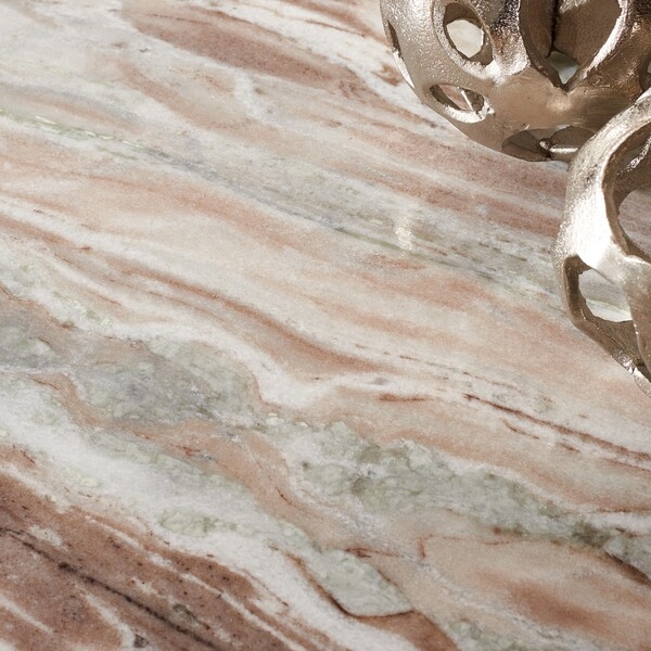 Valentia Tall Round Marble Accent Table - Image 2