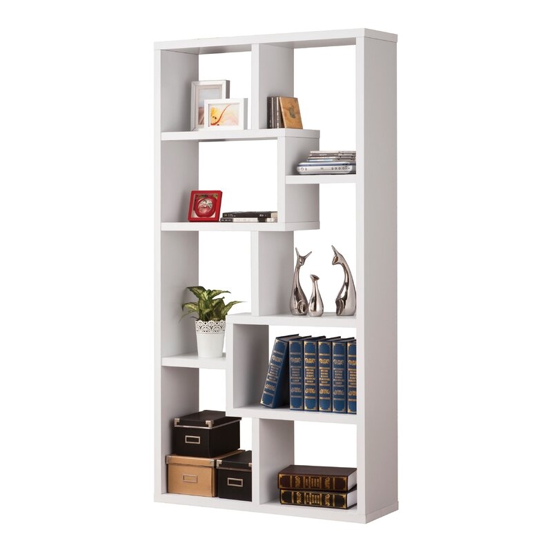 Tello 10-shelf Geometric Bookcase - Image 2