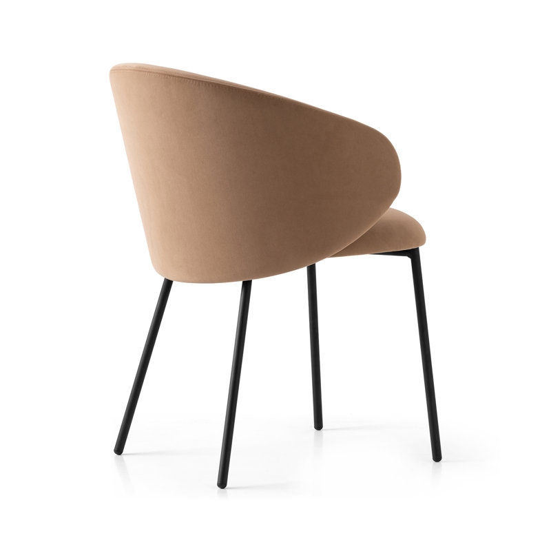 Connubia Tuka Upholstered Armchair with Metal Frame - Image 2