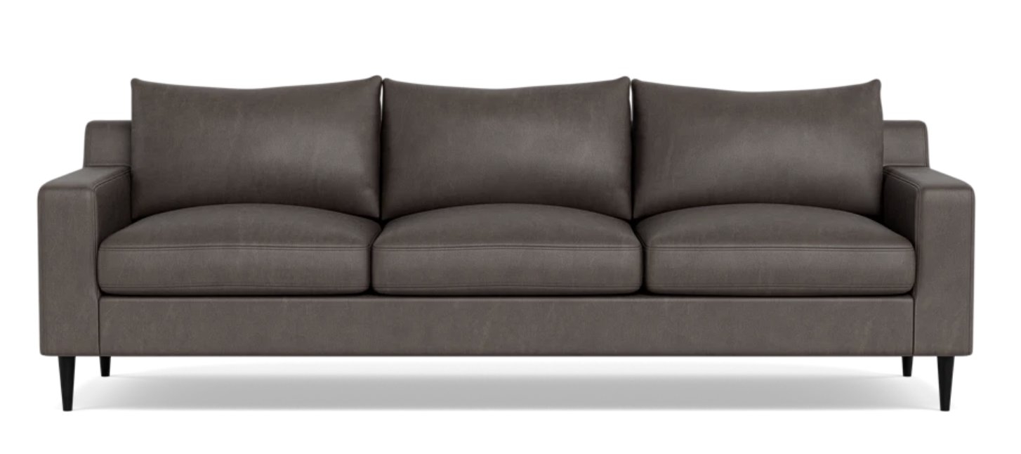 Sloan 3-Seat Leather Sofa - Image 0