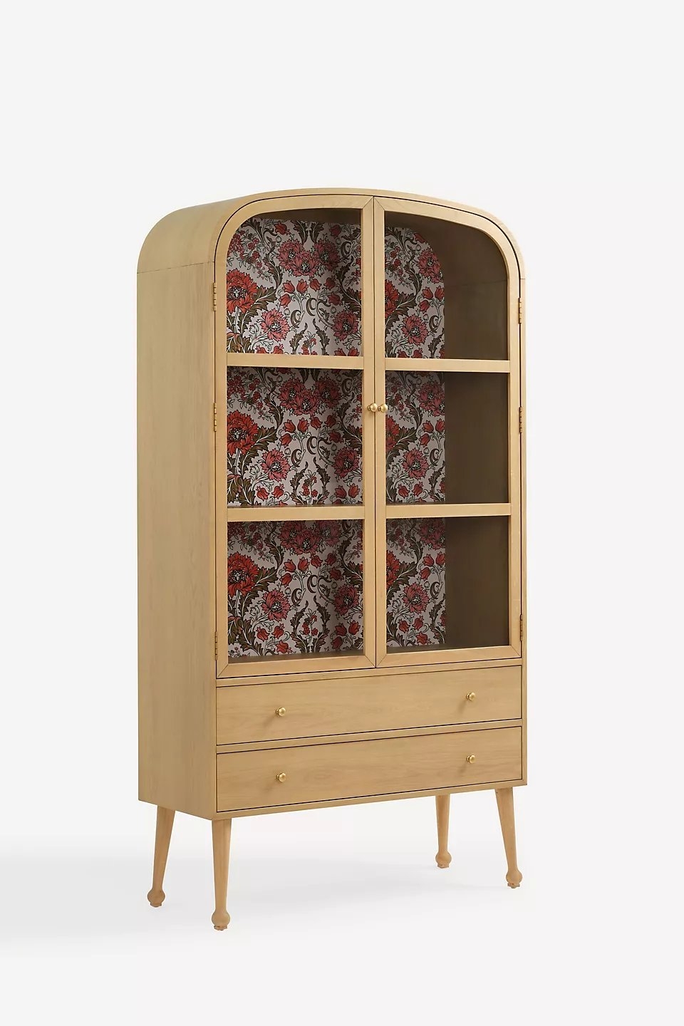 Moretti Oak Curio Cabinet - Image 1