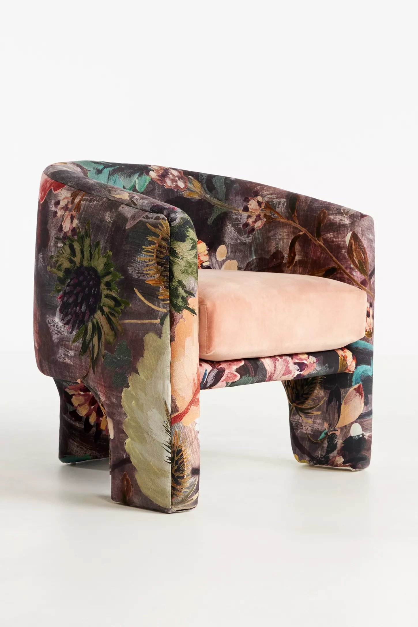 Effie Lena Velvet Tripod Chair - Image 5
