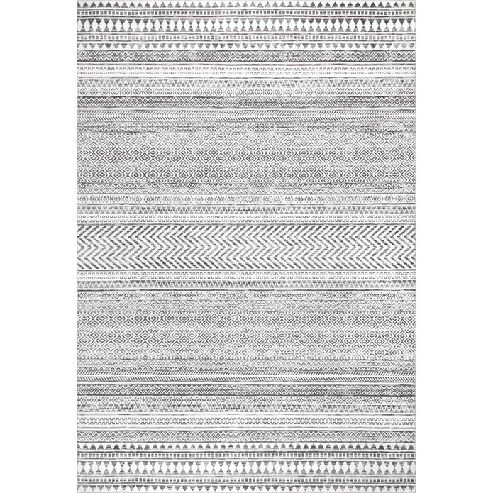 Kira Machine Washable Tribal Geometric Area Rug - Image 0