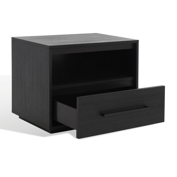 Poesy 1 Drawer Nightstand - Black - Image 3