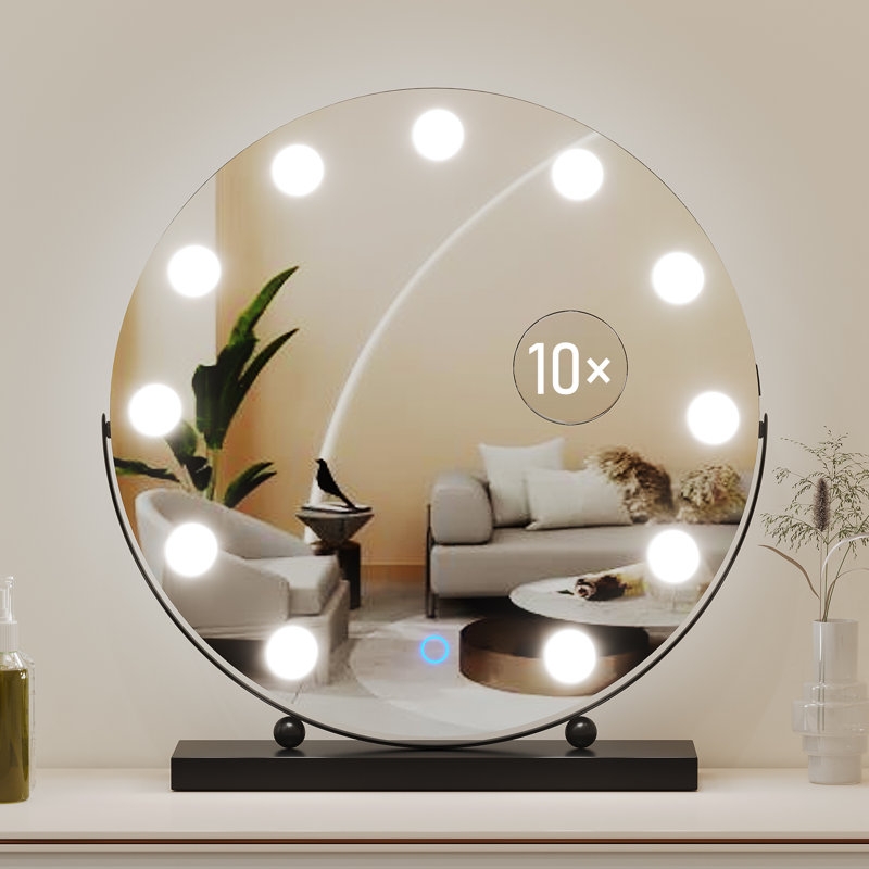 Jeorge Round Metal Floor Mirror - Image 0