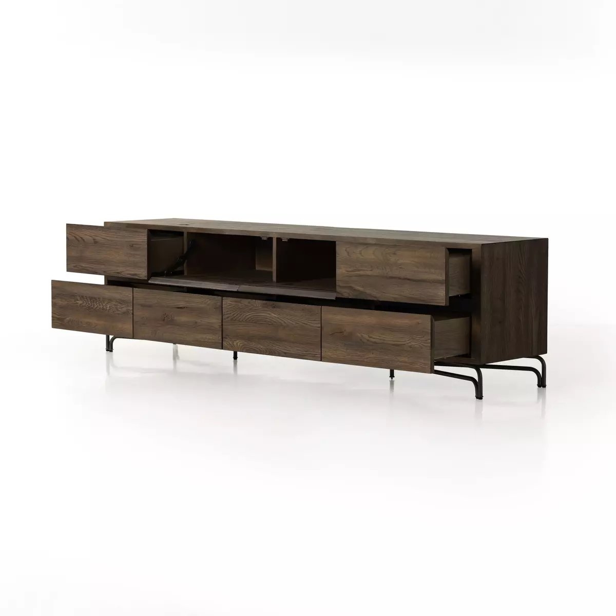 Marion Media Console-Rustic Fawn Veneer - Image 2