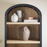 Chantelle Modern Arched Bookshelf with Open Shelves - Image 3