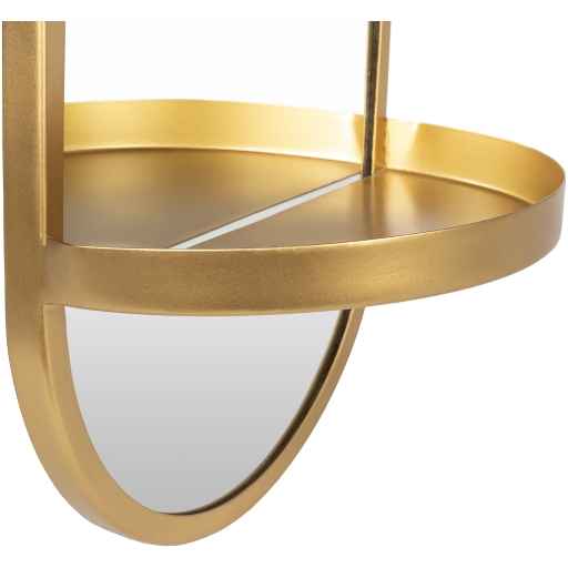 Annapurna Gold 24"H x 12"W x 4"D Accent Mirror - Image 1