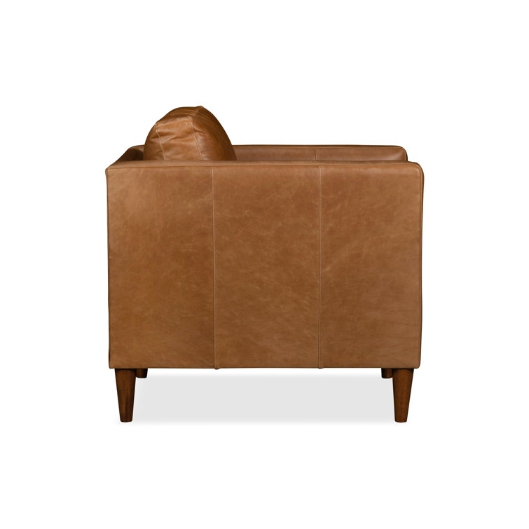 Clifford Genuine Leather Custom Armchair - Image 3