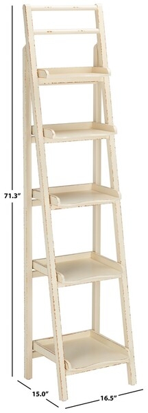 Asher Leaning 5 Tier Etagere - Vintage Cream - Arlo Home - Image 5