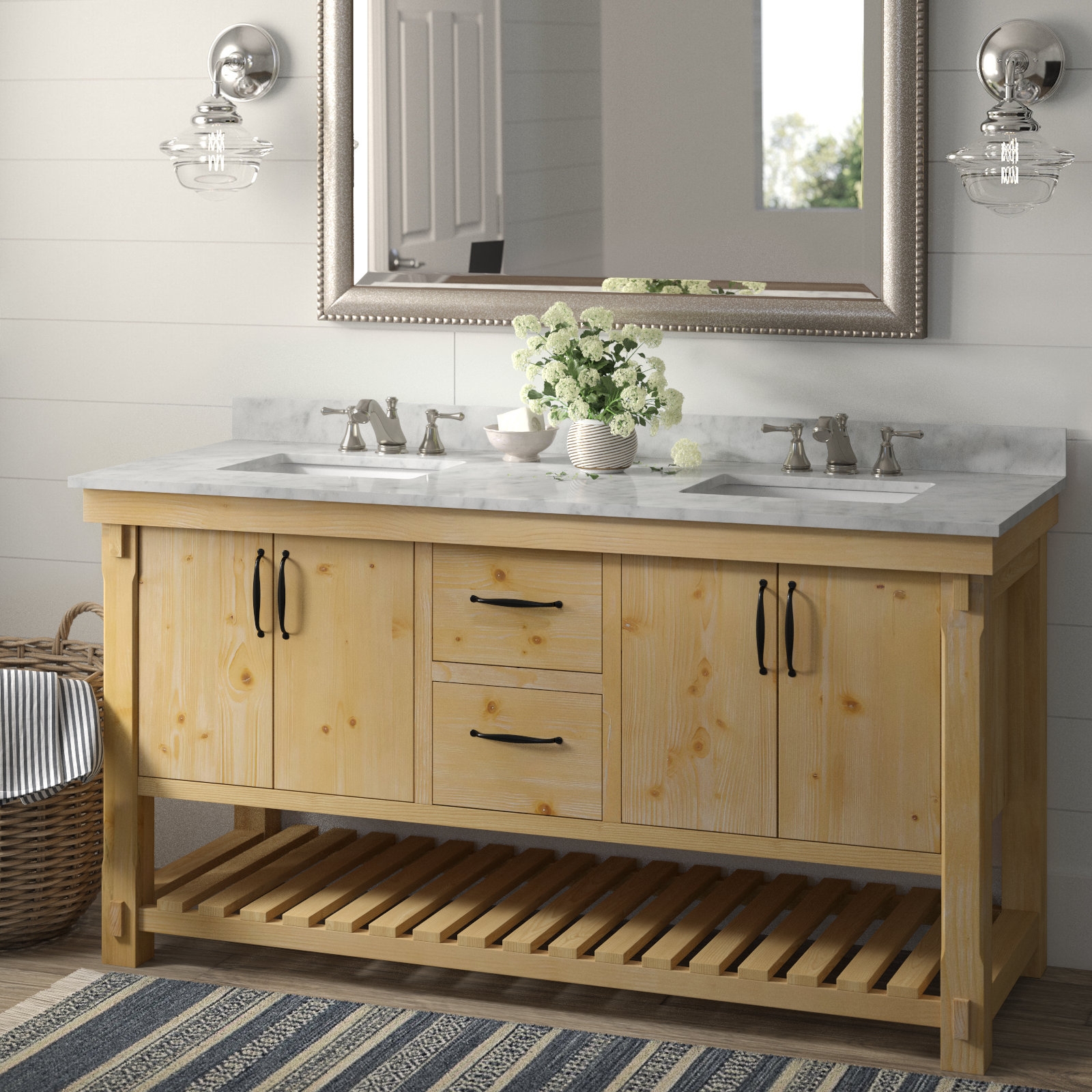 Lillian 60" Double Bathroom Vanity Set - Image 3