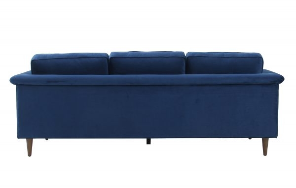 Leia Navy Velvet Sofa - Image 3