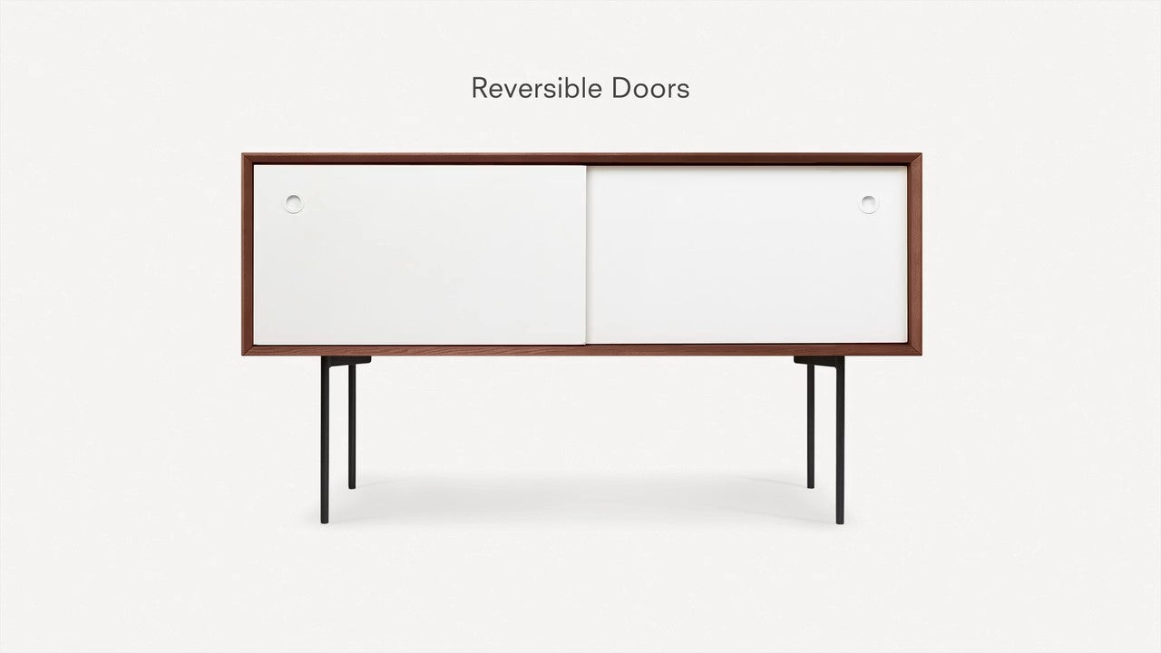 Carta Credenza - Walnut - Wood / Straight Leg - Image 4