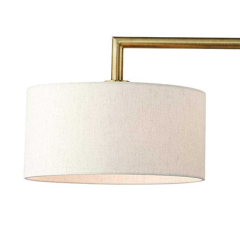 Liviex Monroe 51" Wide Antique Brass 3-Light Linear Pendant - Image 2