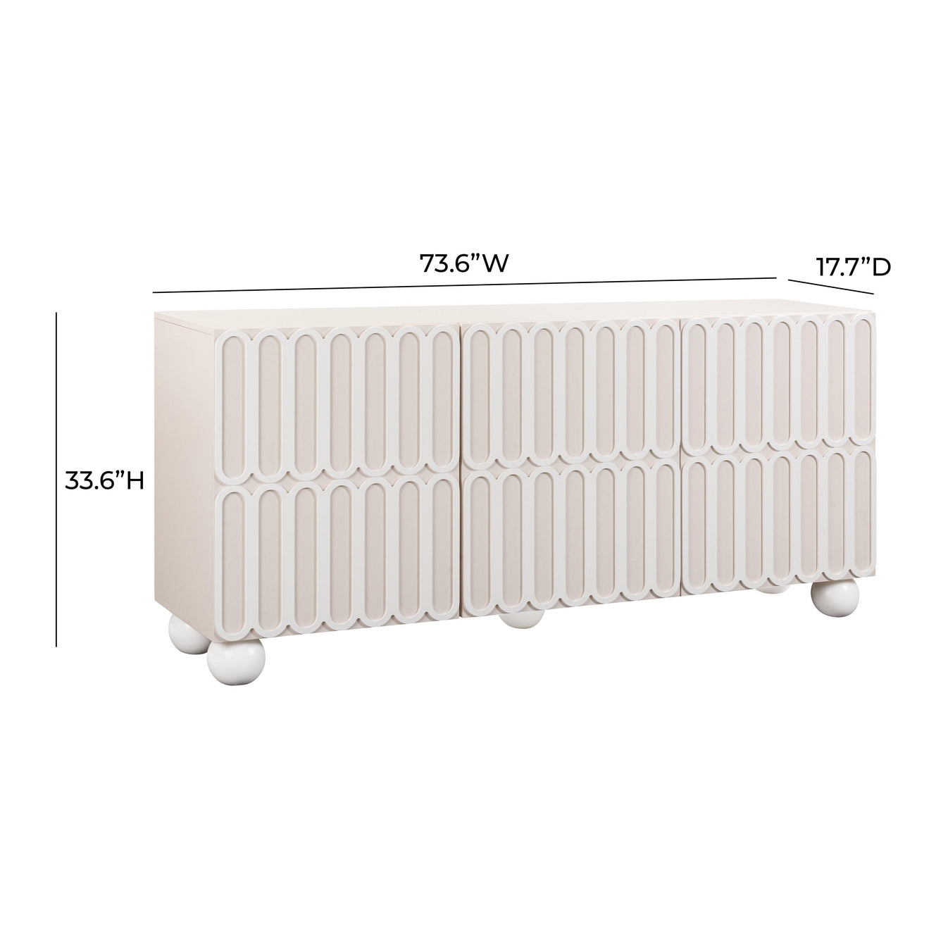 Tori Motif Taupe Buffet - Image 4