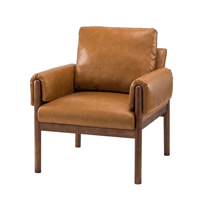 Anneluise Vegan Leather Armchair - Image 1