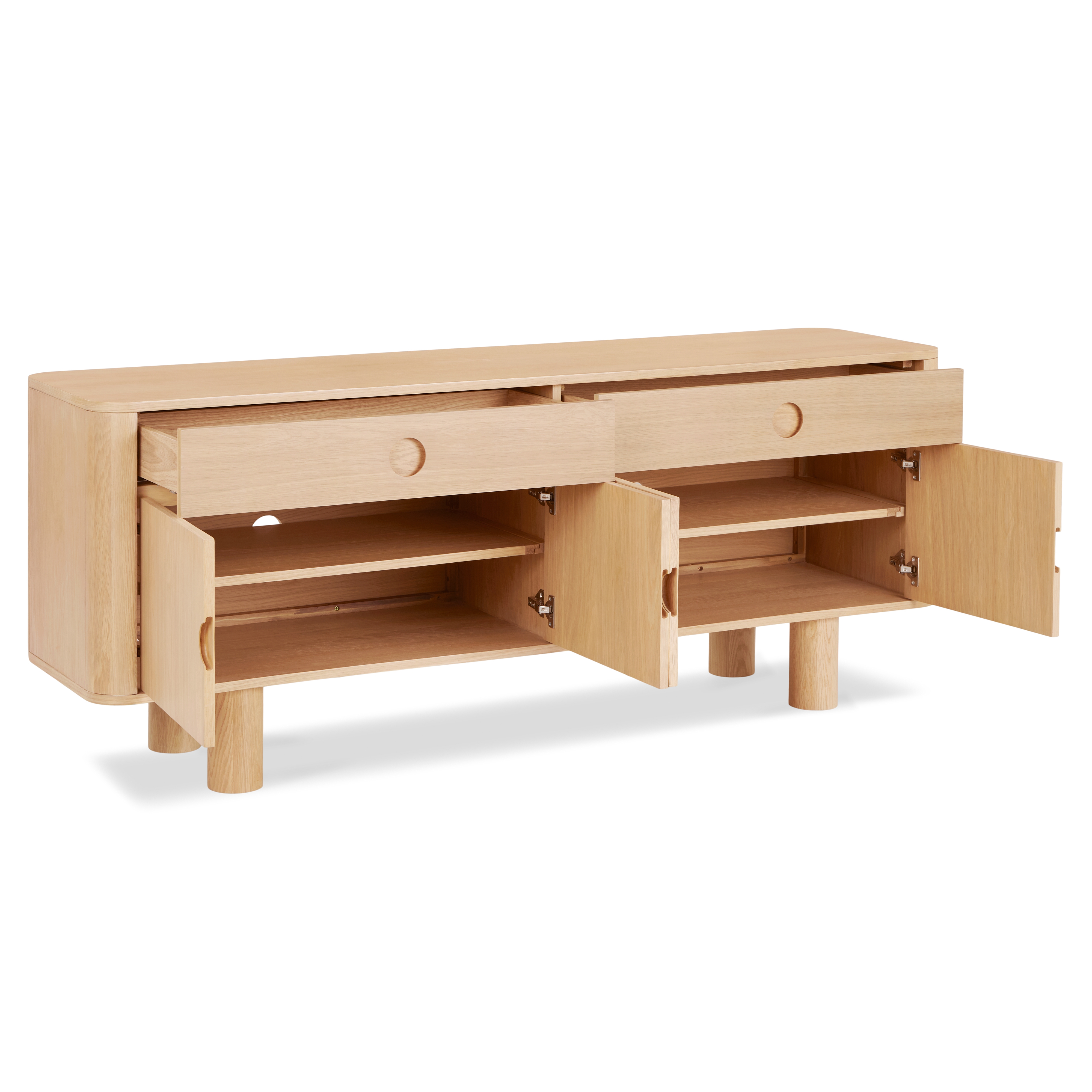 Adel 71" Sideboard - White Oak - Image 3